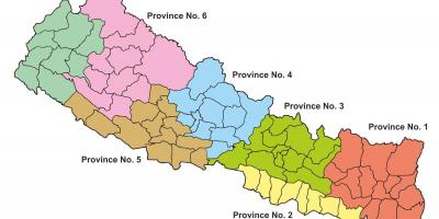 Staten kart over nepal