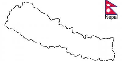 Kart over nepal omrisset