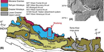 Kart over geologiske nepa