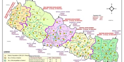 Kart av gis-nepal