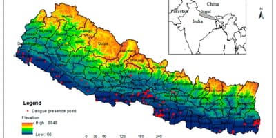Kart over nepal klima