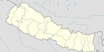 Kart over nepal vektor