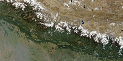 Kart over satellitt nepal live